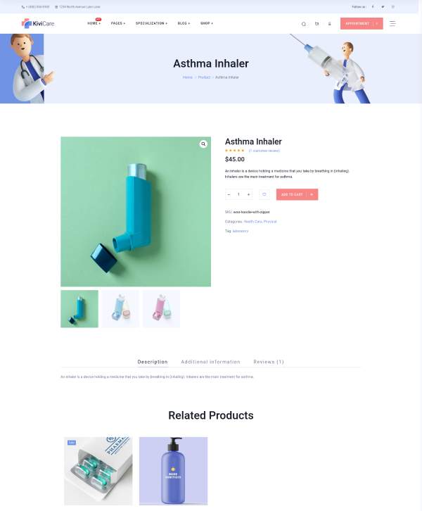 Asthma Inhaler &ndash; kivicare